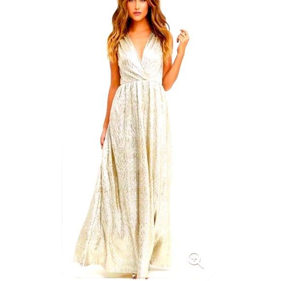 Victoria's Secret Dresses & Skirts - Elegant Dress evening gown maxi metallic wedding iso